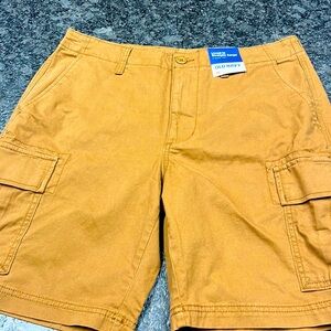 Men’s lived in straight cargo shorts 9 inch inseam and  size 33.